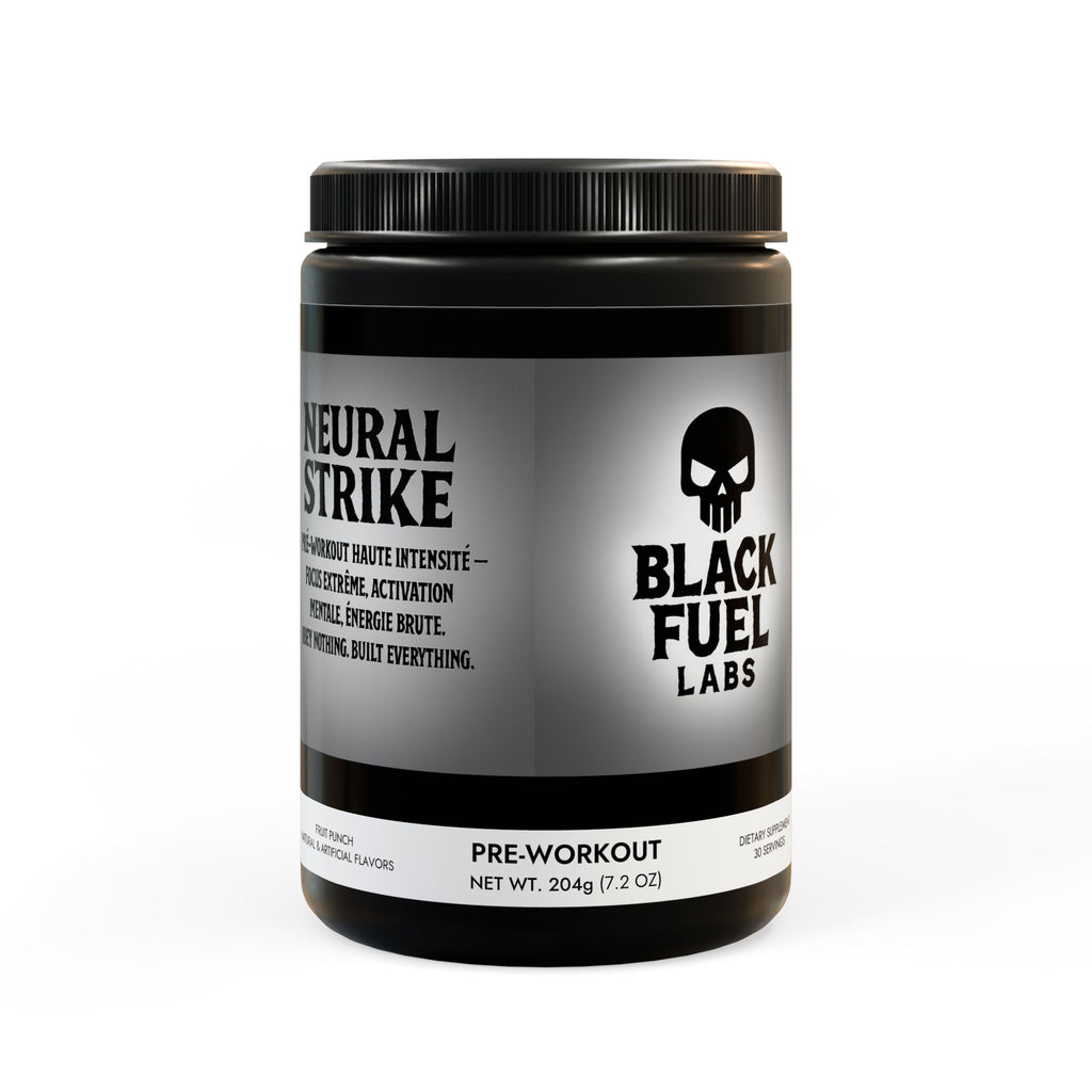 BLACK FUEL LABS , Neural Strike Pre-Workout Supplement, Fruit Punch (204g, 7.1oz)