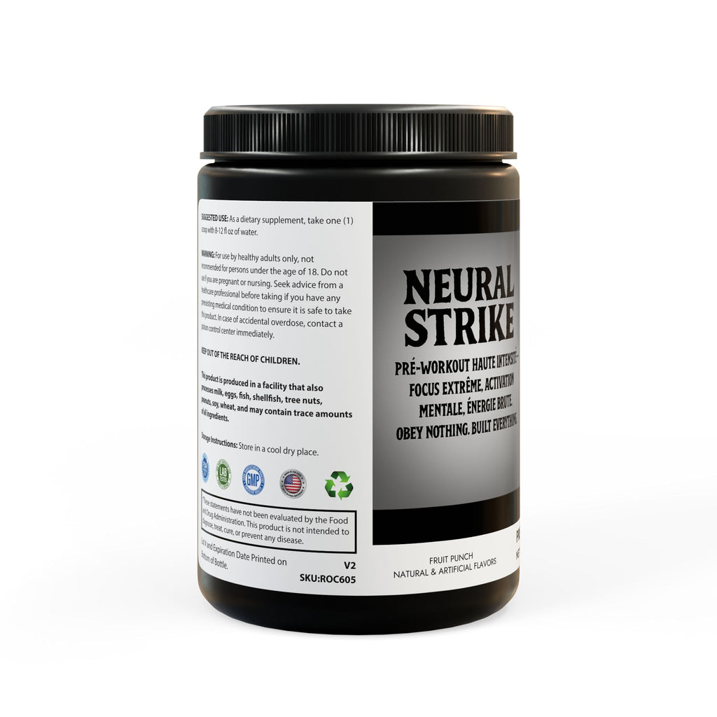 BLACK FUEL LABS , Neural Strike Pre-Workout Supplement, Fruit Punch (204g, 7.1oz)